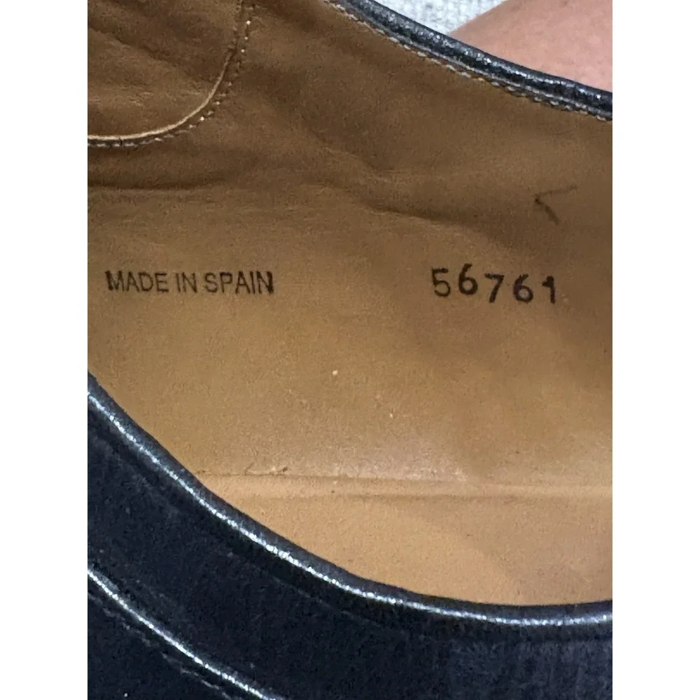 Men's Mezlan March Cap Toe Oxford Black Size 10M‎
